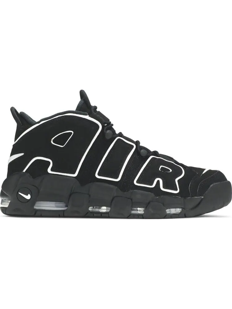 Кроссовки Nike Air More Uptempo 'Black White' 2020 — изображение 1 из 8, черный