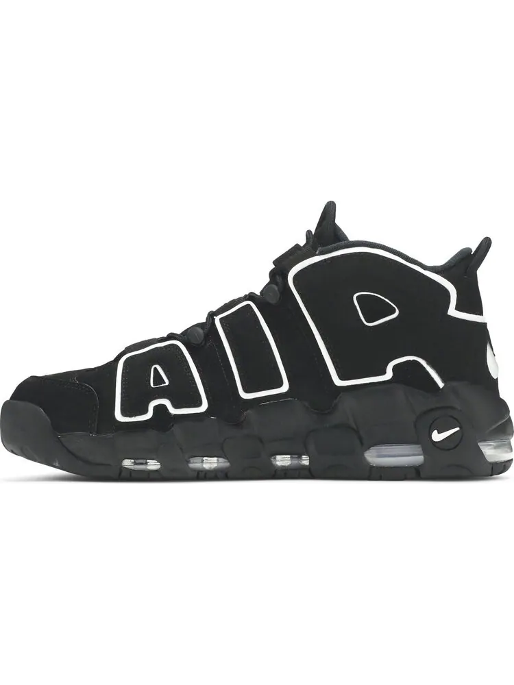 Кроссовки Nike Air More Uptempo 'Black White' 2020 — изображение 3 из 8, черный