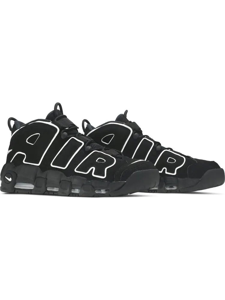 Кроссовки Nike Air More Uptempo 'Black White' 2020 — изображение 8 из 8, черный