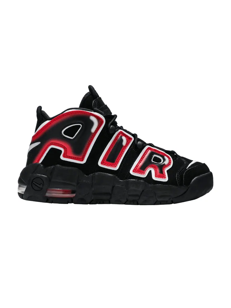 Кроссовки Nike Air More Uptempo 96 BG 'Laser Crimson' — изображение 1 из 9, черный/белый