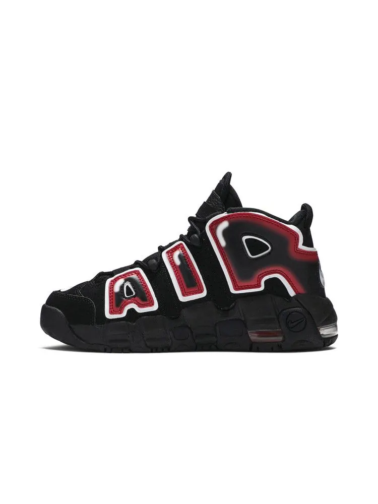 Кроссовки Nike Air More Uptempo 96 BG 'Laser Crimson' — изображение 4 из 9, черный/белый