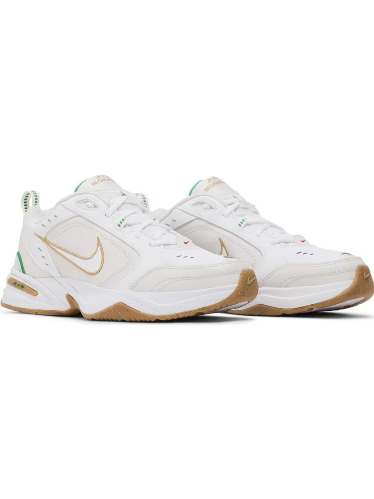 Кроссовки Nike Air Monarch IV 'White Lucky Green Gold' — изображение 3 из 8, белый