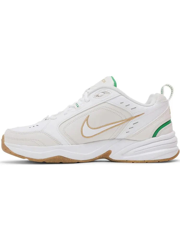 Кроссовки Nike Air Monarch IV 'White Lucky Green Gold' — изображение 7 из 8, белый