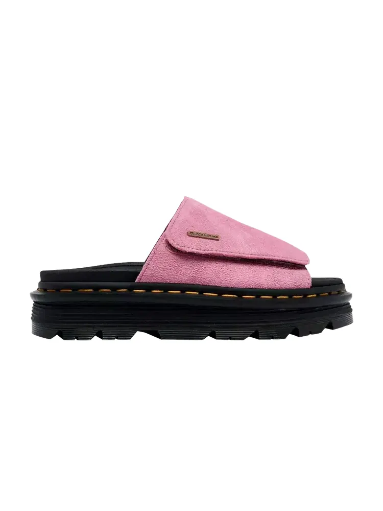 Сандалии женские Dr. Martens Strap Platform Sandal, замшевые, на платформе, с ремешком — изображение 1 из 1, розовый