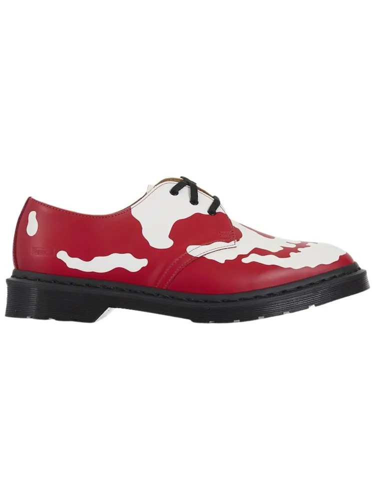 Кроссовки Supreme x Dr. Martens 1461, красные, с тремя люверсами