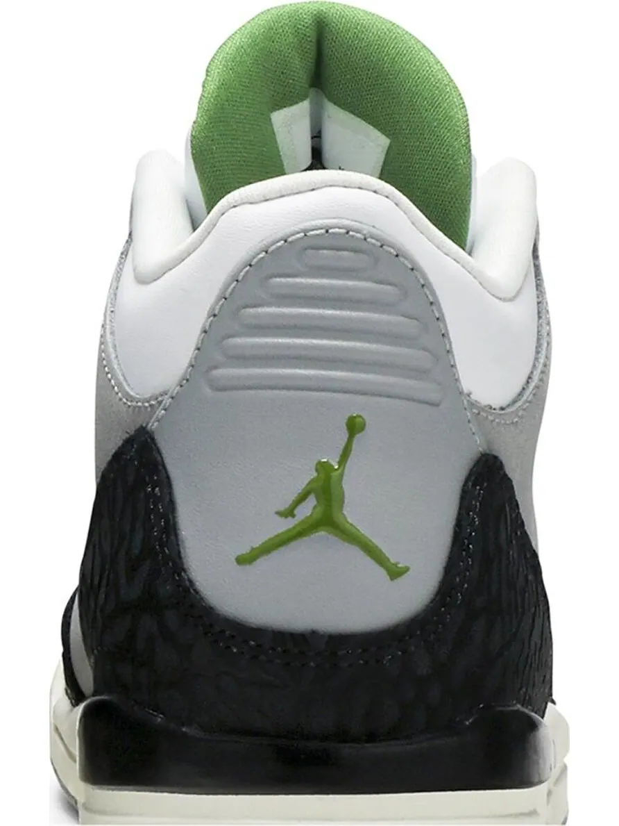 Кроссовки Air Jordan Retro 3 PS Chlorophyll — изображение 7 из 8, серый