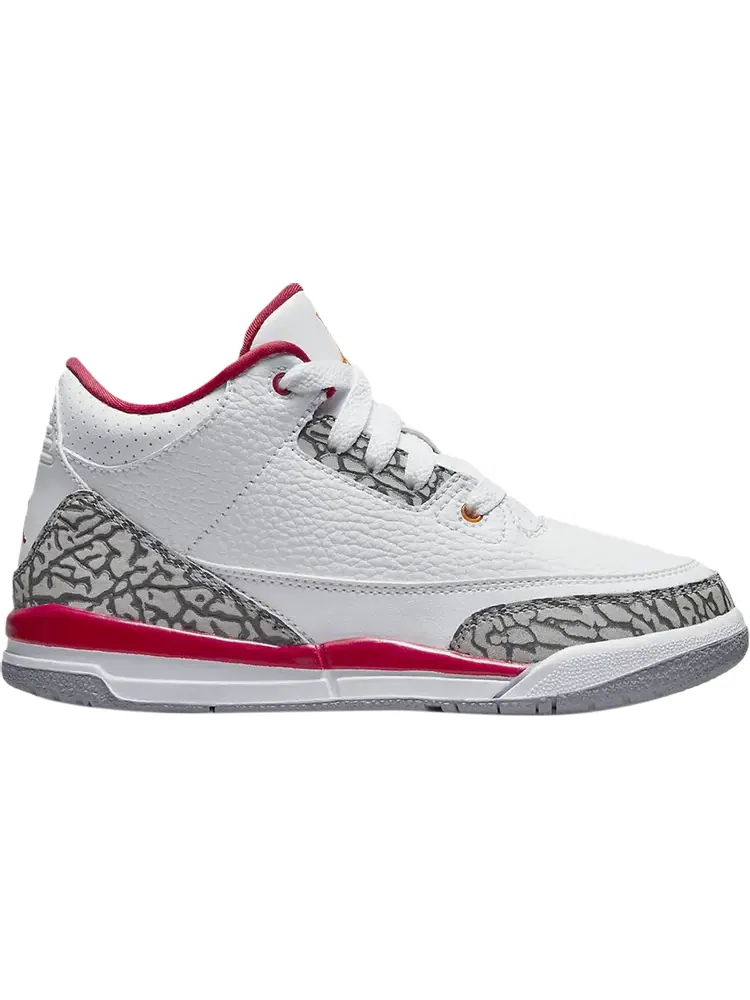 Кроссовки Air Jordan 3 Retro PS Cardinal Red — изображение 1 из 1, белый