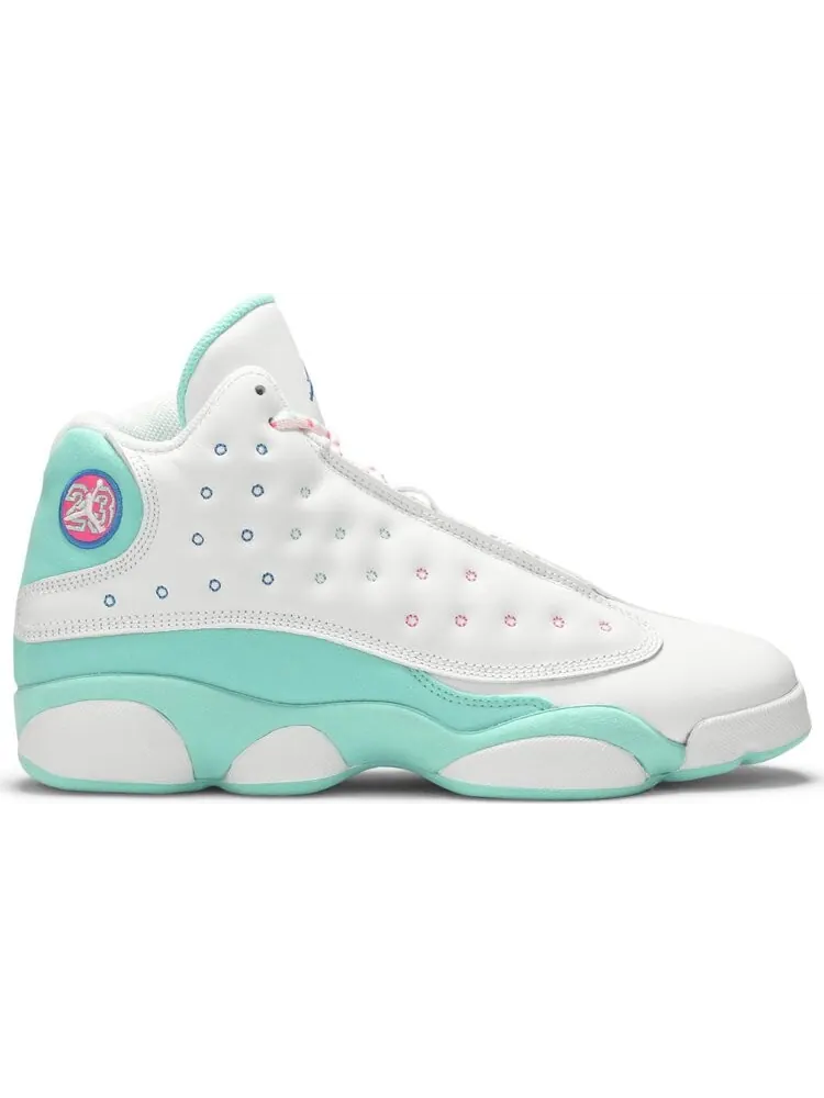 Кроссовки Air Jordan 13 Retro GS Aurora Green — изображение 1 из 8, белый