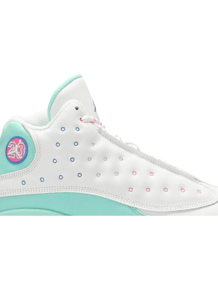 Кроссовки Air Jordan 13 Retro GS Aurora Green — изображение 2 из 8, белый