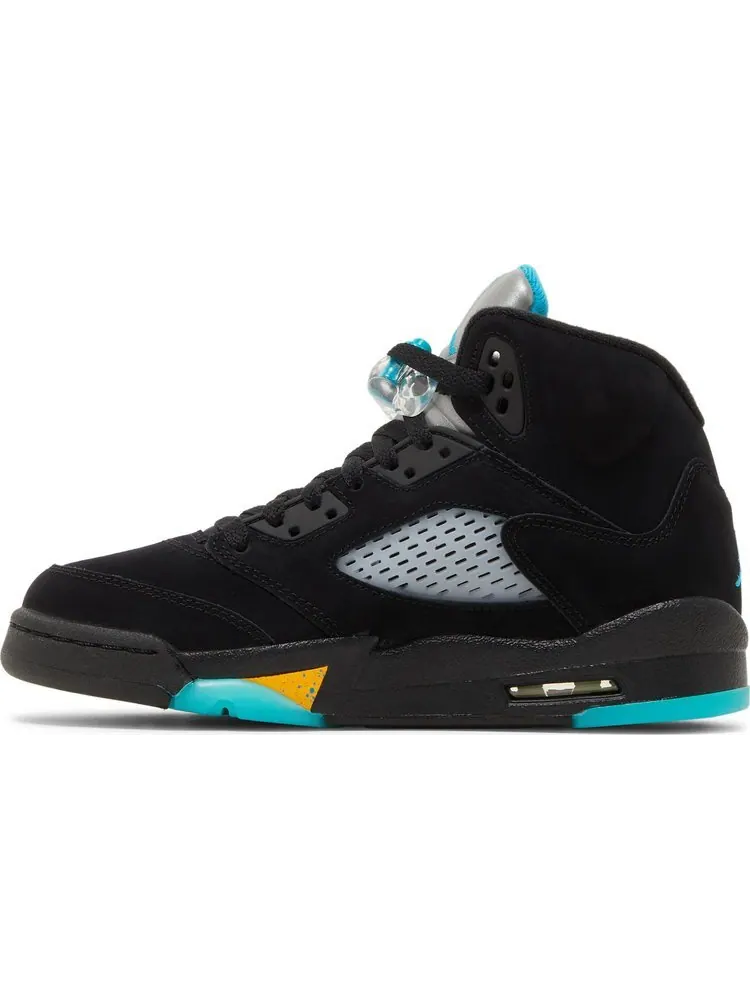 Кроссовки Air Jordan 5 Retro GS Aqua — изображение 3 из 8, черный