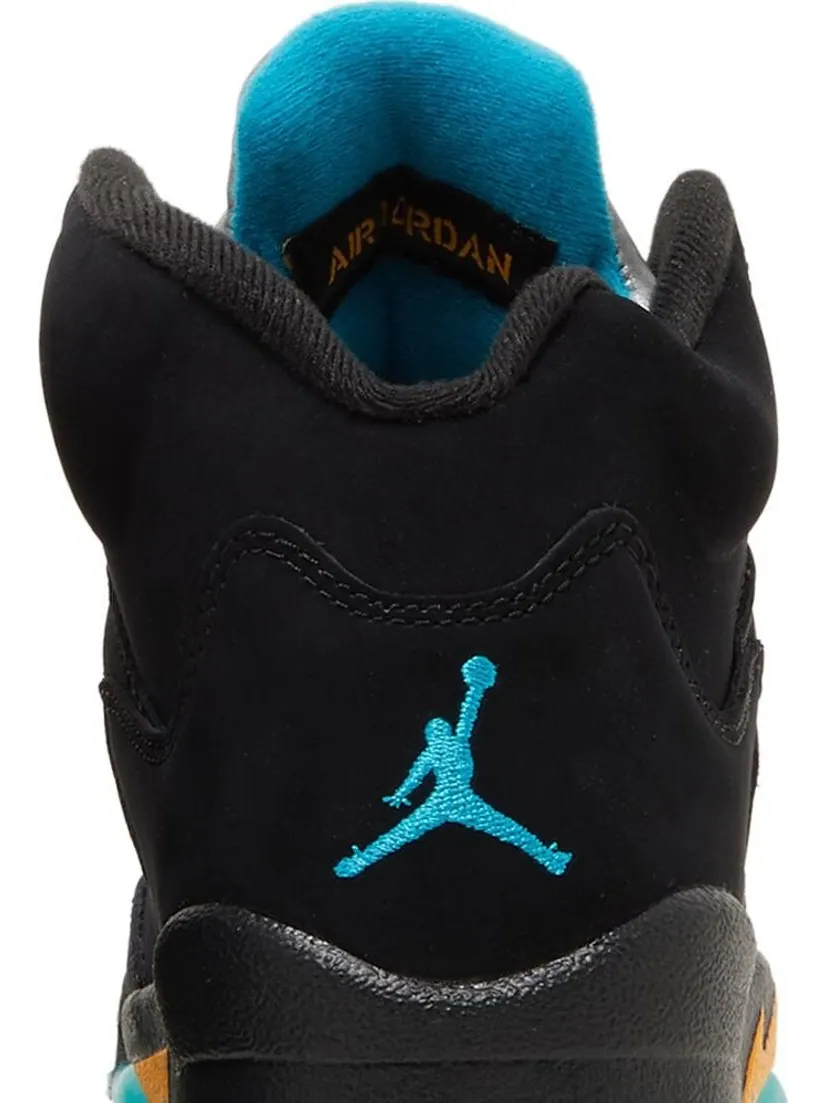 Кроссовки Air Jordan 5 Retro GS Aqua — изображение 7 из 8, черный
