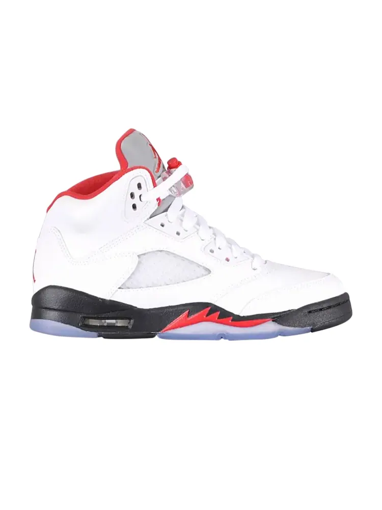 Кроссовки Air Jordan 5 Retro GS 'Fire Red' 2013 — изображение 1 из 4, белый