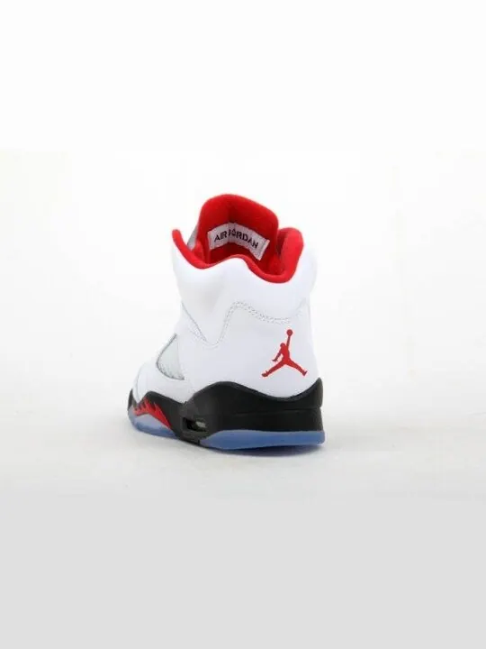 Кроссовки Air Jordan 5 Retro GS 'Fire Red' 2013 — изображение 4 из 4, белый