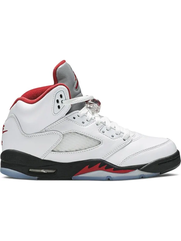 Кроссовки Air Jordan 5 Retro GS Fire Red 2020 — изображение 1 из 8, белый