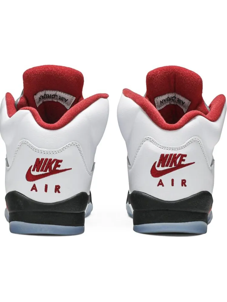 Кроссовки Air Jordan 5 Retro GS Fire Red 2020 — изображение 6 из 8, белый