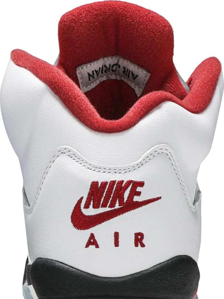 Кроссовки Air Jordan 5 Retro GS Fire Red 2020 — изображение 7 из 8, белый