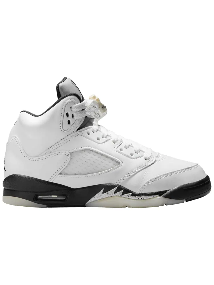 Кроссовки Air Jordan 5 Retro GS 'White Black' — изображение 1 из 1, белый черный