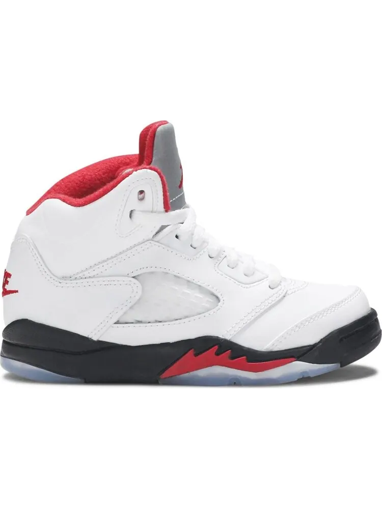 Кроссовки Air Jordan 5 Retro PS Fire Red 2020 — изображение 1 из 8, белый