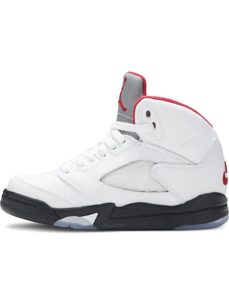 Кроссовки Air Jordan 5 Retro PS Fire Red 2020 — изображение 3 из 8, белый