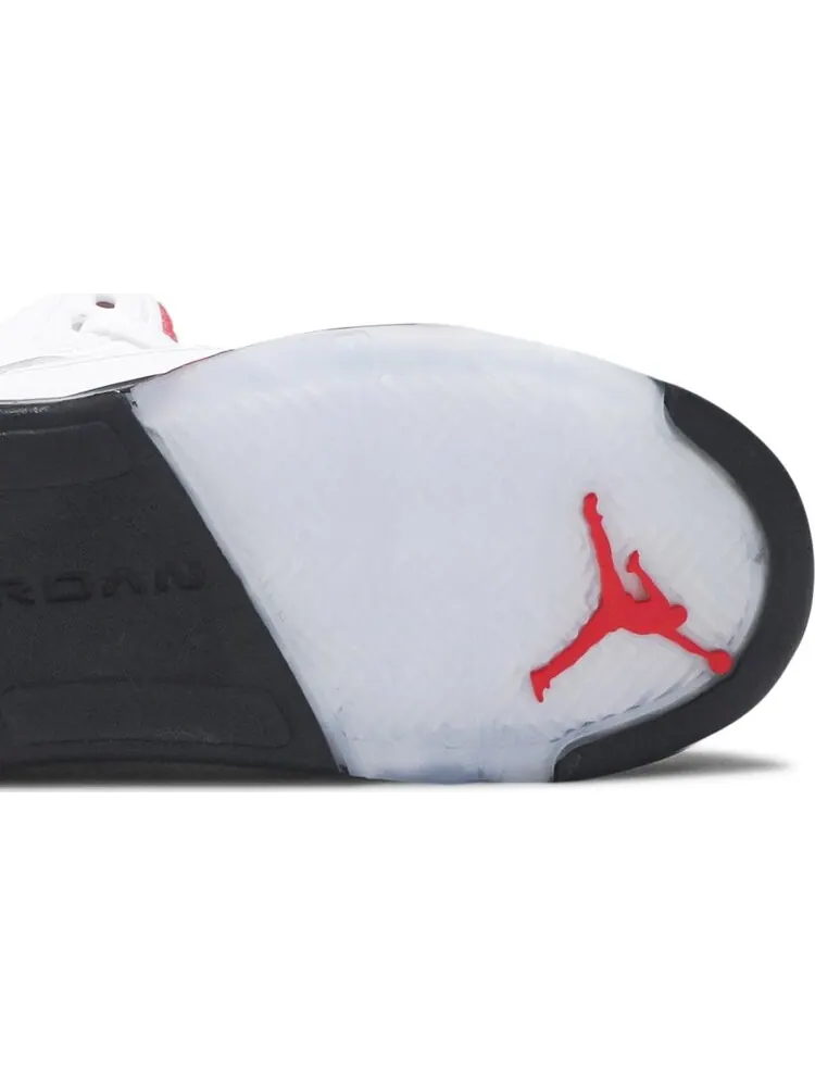 Кроссовки Air Jordan 5 Retro PS Fire Red 2020 — изображение 5 из 8, белый
