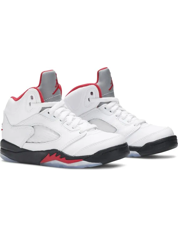 Кроссовки Air Jordan 5 Retro PS Fire Red 2020 — изображение 8 из 8, белый
