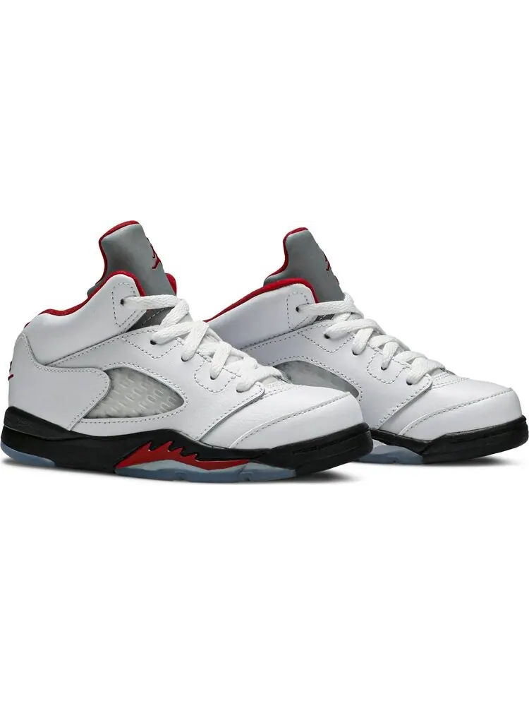 Кроссовки Air Jordan 5 Retro TD Fire Red 2020 — изображение 8 из 8, белый