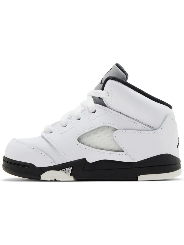 Кроссовки Air Jordan 5 Retro TD 'White Black' — изображение 3 из 4, белый черный