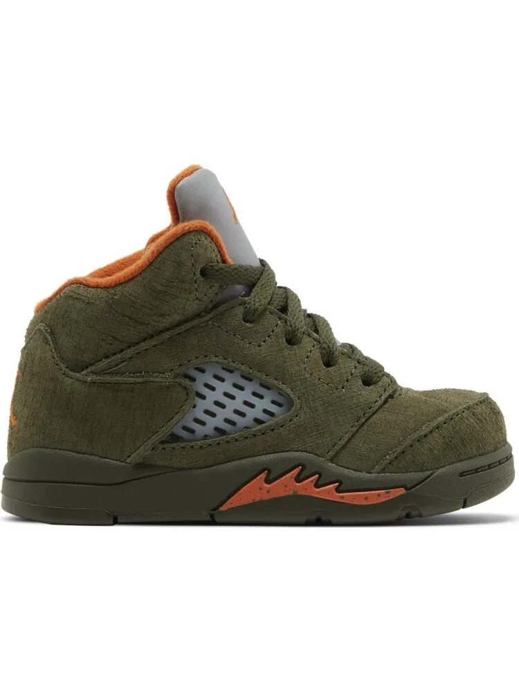 Кроссовки Air Jordan 5 Retro TD 'Olive' 2024 — изображение 1 из 4, зеленый