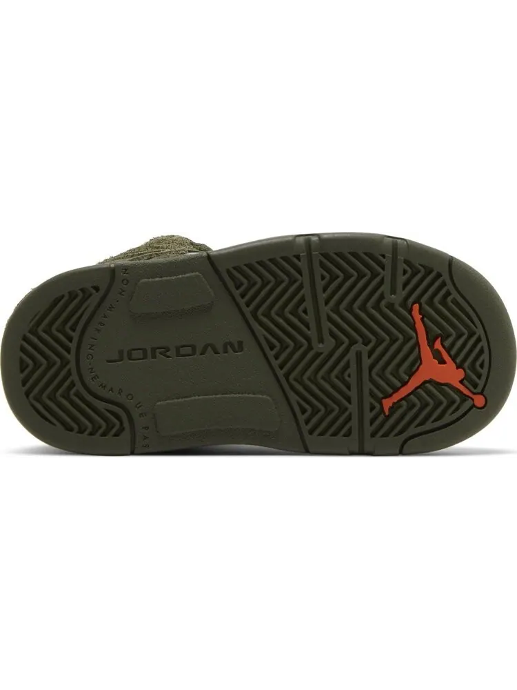 Кроссовки Air Jordan 5 Retro TD 'Olive' 2024 — изображение 4 из 4, зеленый