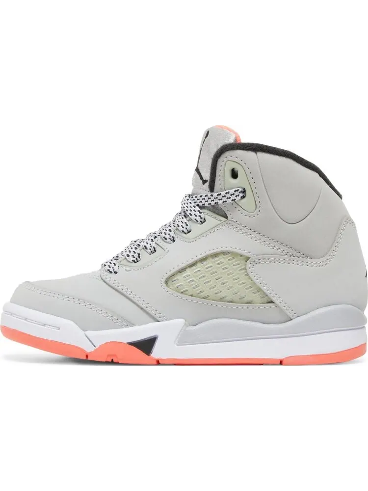 Кроссовки Air Jordan 5 Retro PS Wolf Grey Hot Lava — изображение 3 из 8, серый