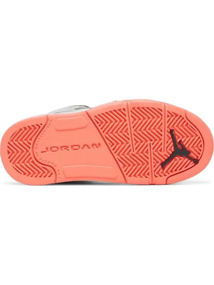 Кроссовки Air Jordan 5 Retro PS Wolf Grey Hot Lava — изображение 4 из 8, серый