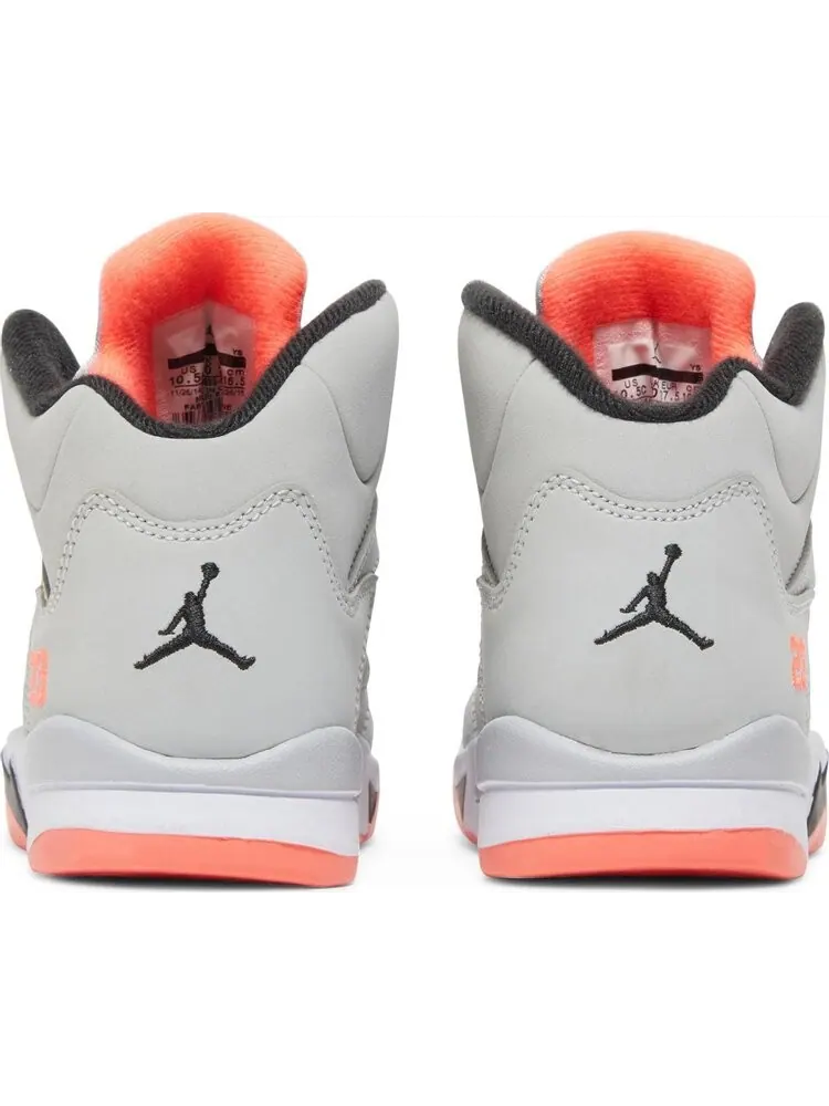 Кроссовки Air Jordan 5 Retro PS Wolf Grey Hot Lava — изображение 6 из 8, серый