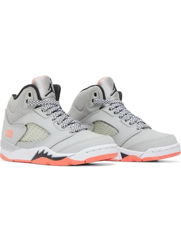 Кроссовки Air Jordan 5 Retro PS Wolf Grey Hot Lava — изображение 8 из 8, серый