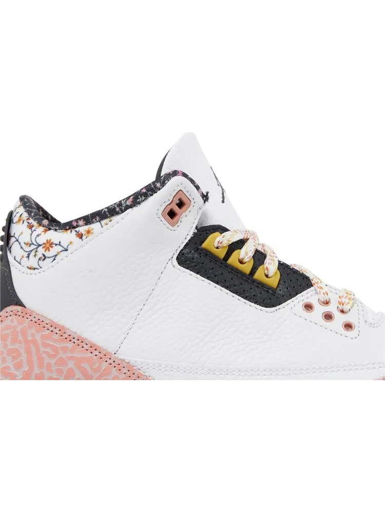 Кроссовки Air Jordan 3 Retro GS 'Vintage Floral' — изображение 2 из 4, белый