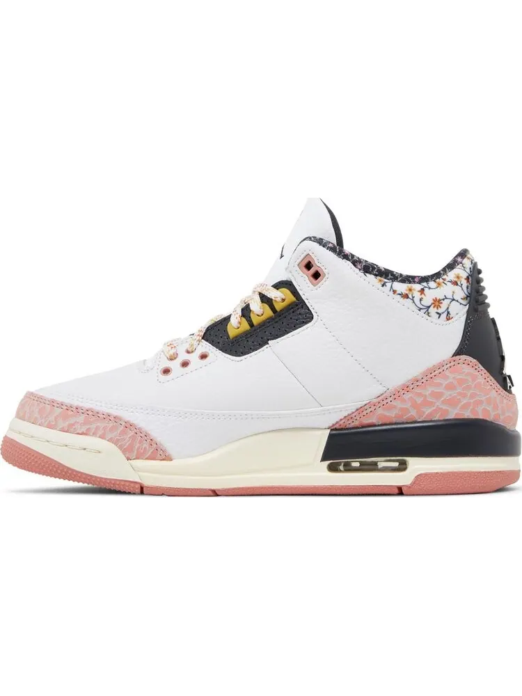 Кроссовки Air Jordan 3 Retro GS 'Vintage Floral' — изображение 3 из 4, белый