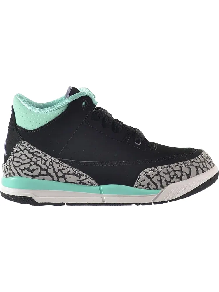 Кроссовки Jordan 3 Retro GP Black Purple Turquoise — изображение 1 из 1, черный