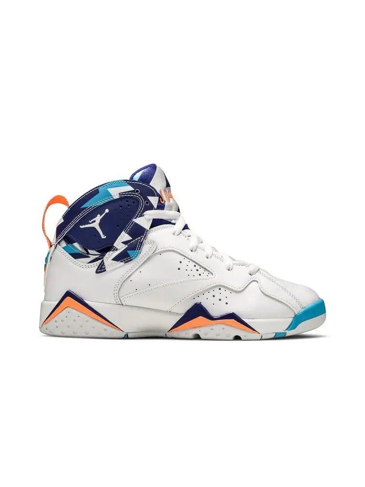 Кроссовки Air Jordan Air Jordan 7 Retro GS 'Chlorine Blue' — изображение 2 из 9, белый/белый/синий