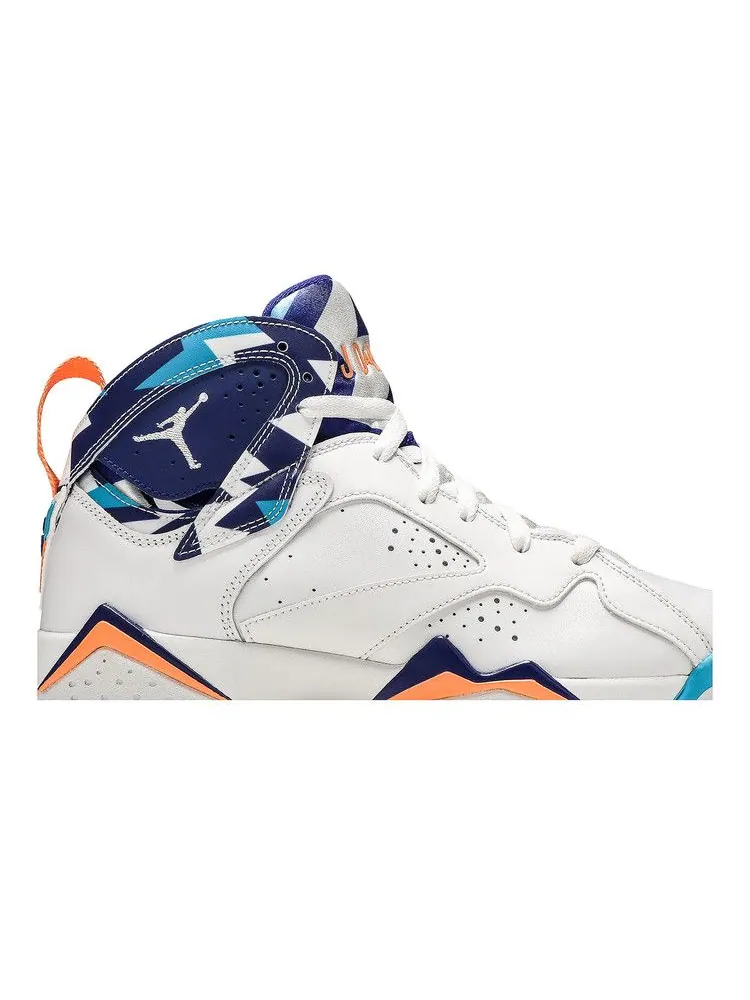 Кроссовки Air Jordan Air Jordan 7 Retro GS 'Chlorine Blue' — изображение 3 из 9, белый/белый/синий
