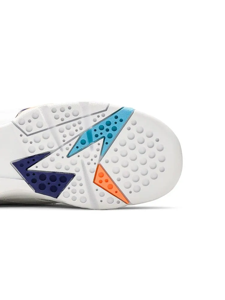 Кроссовки Air Jordan Air Jordan 7 Retro GS 'Chlorine Blue' — изображение 6 из 9, белый/белый/синий