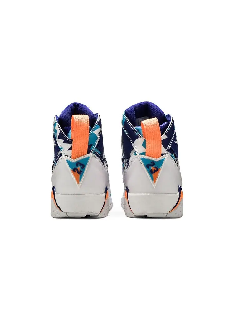 Кроссовки Air Jordan Air Jordan 7 Retro GS 'Chlorine Blue' — изображение 7 из 9, белый/белый/синий