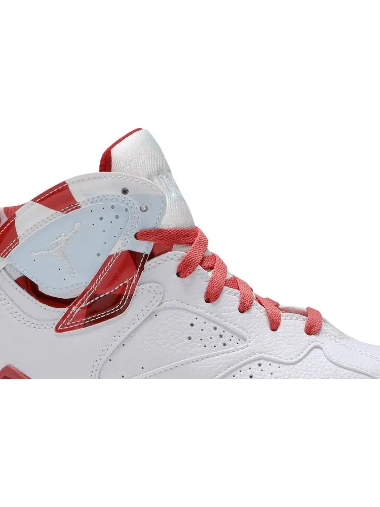Кроссовки Air Jordan 7 Retro GS Topaz Mist — изображение 2 из 8, белый