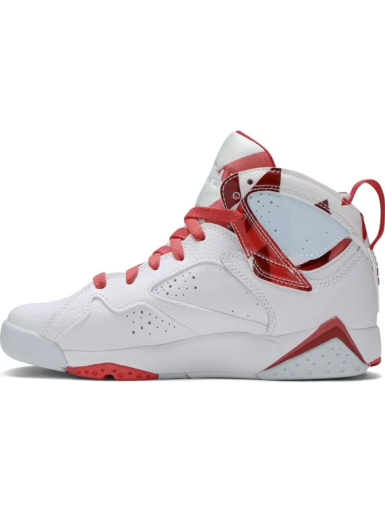 Кроссовки Air Jordan 7 Retro GS Topaz Mist — изображение 3 из 8, белый