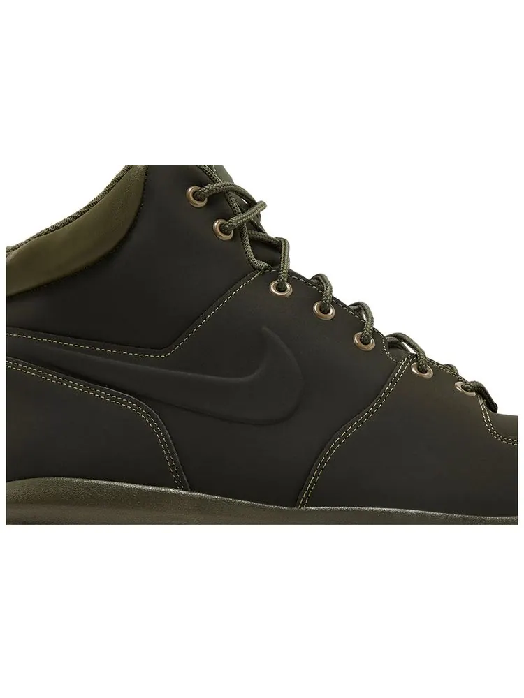 Кроссовки Nike Manoa Leather 'Sequoia Cargo Khaki' — изображение 2 из 8, зеленый
