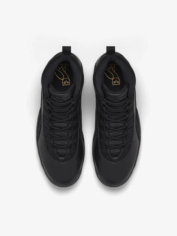 Кроссовки Air Jordan OVO x Air Jordan 10 Retro 'Black' 2014 — изображение 3 из 4, черный