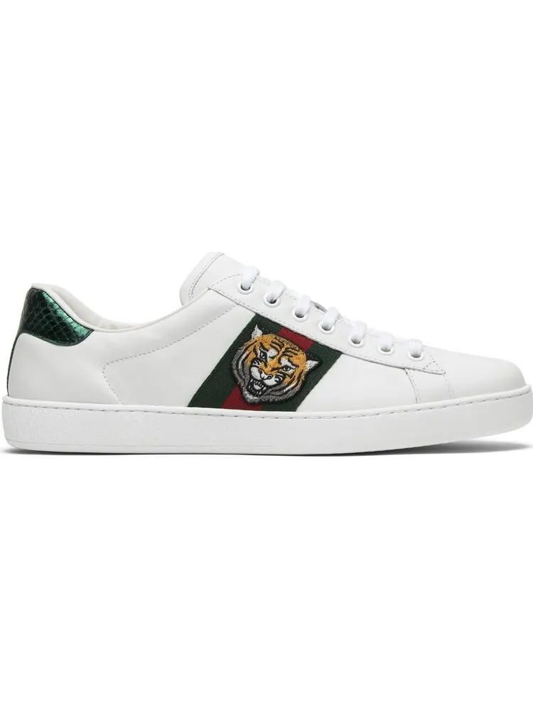 Кроссовки Gucci Ace Embroidered Tiger — изображение 1 из 8, тигровый оранжевый