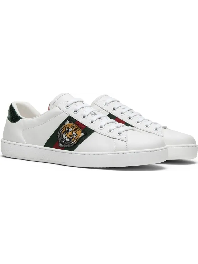 Кроссовки Gucci Ace Embroidered Tiger — изображение 8 из 8, тигровый оранжевый