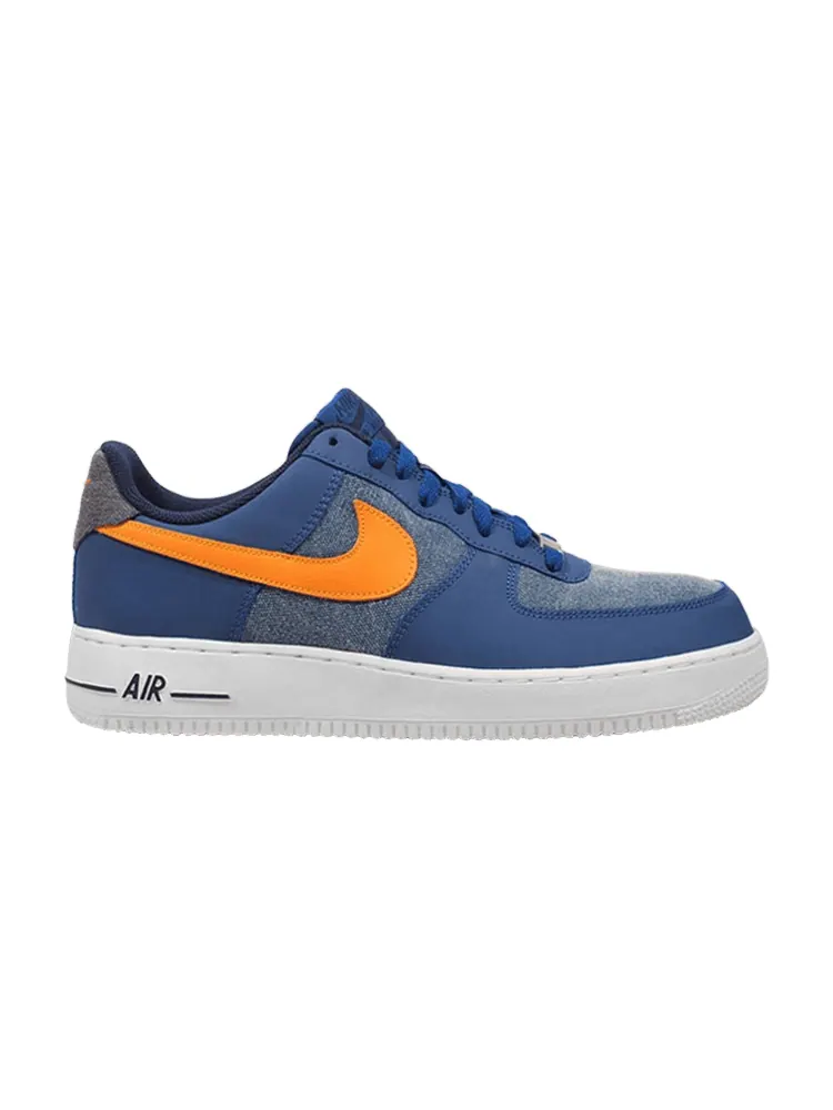 Кроссовки Nike Air Force 1 Low 'Storm Blue Denim' — изображение 1 из 1, синий/белый-оранжевый