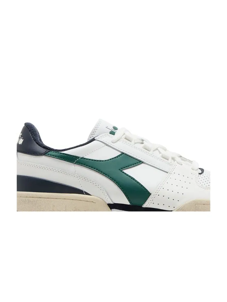 Кроссовки Davis Leather 'White Emerald Blue' — изображение 2 из 8, белый синий