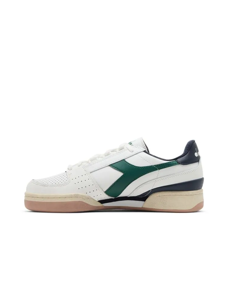 Кроссовки Davis Leather 'White Emerald Blue' — изображение 3 из 8, белый синий