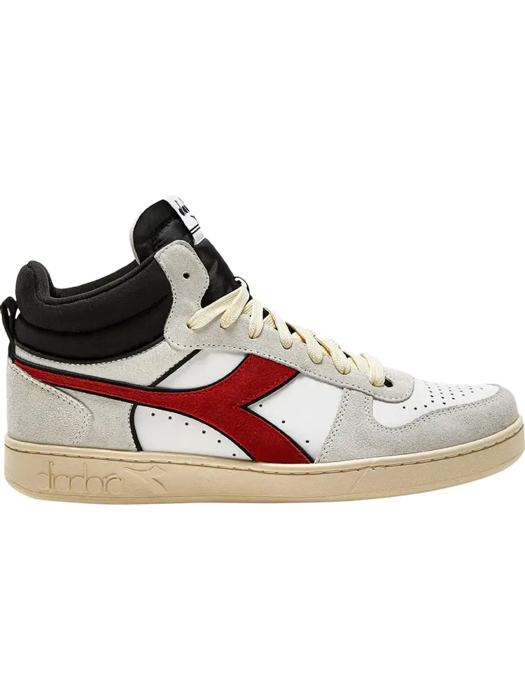 Кроссовки Magic Basket Demi Cut 'White Ferrari Red Italy' — изображение 1 из 1, белый